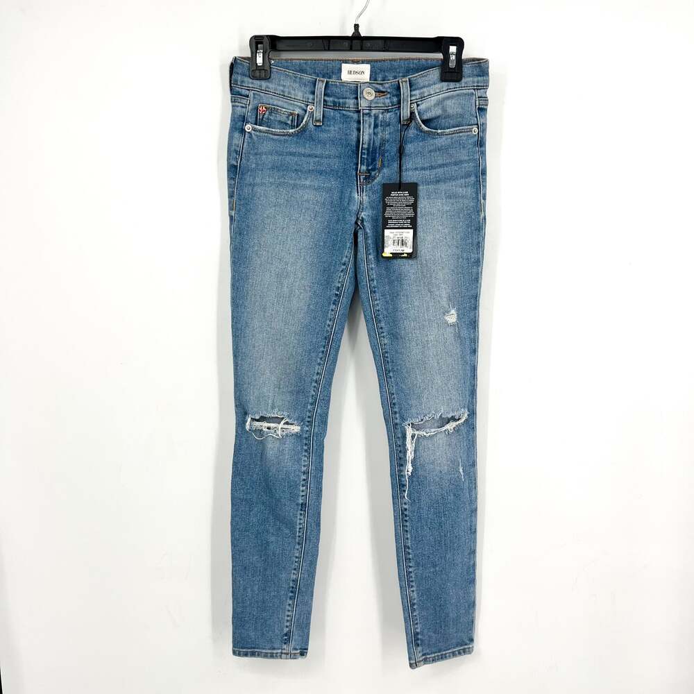 HUDSON Women's Krista Ankle Super Skinny Jeans Size 25 Tampa Wash Distressed NWT